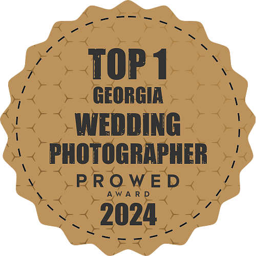 Top 1 Georgia Wedding Photographer - Prowed Awards 2024